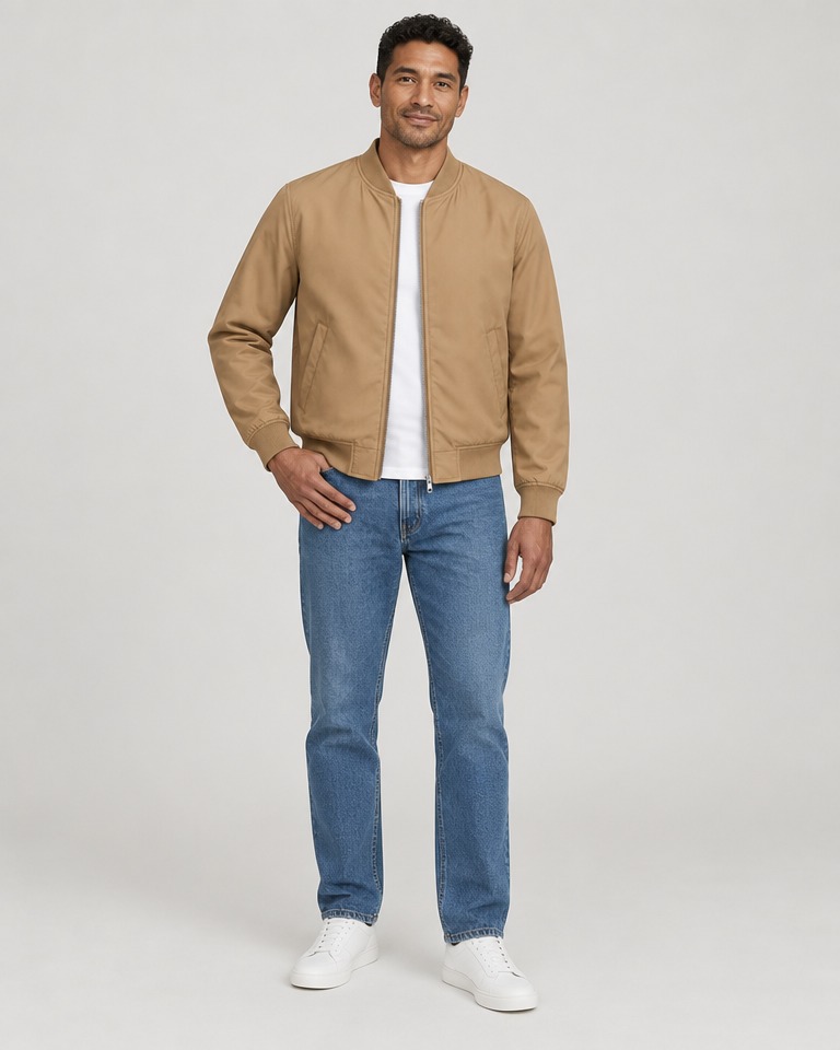 Najlonska bomber jakna · Camel